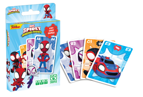 Cartamundi 108645992 Karte Marvel Spiderman in prijatelji 4v1