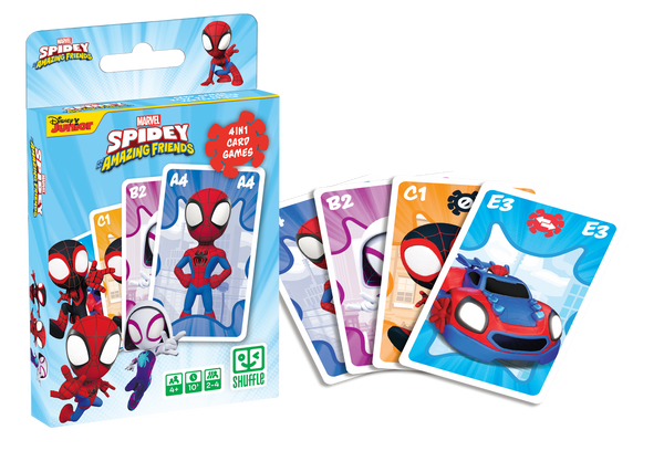 Cartamundi 108645992 Karte Marvel Spiderman in prijatelji 4v1