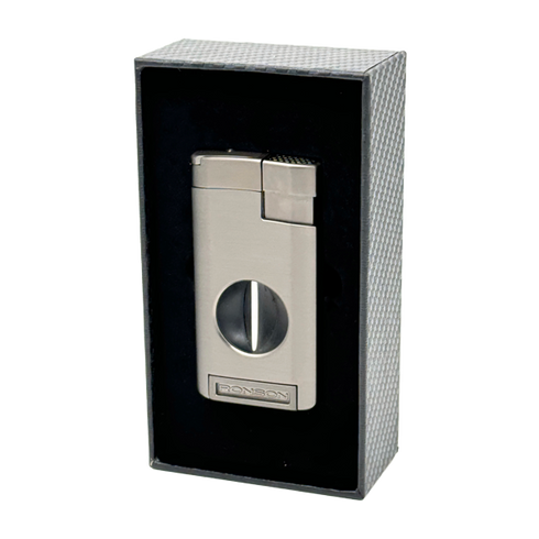 Vžigalnik Ronson 118003 za cigare plinski Jet Flame Thunder, Gun Metal