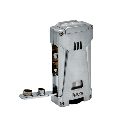 Vžigalnik Ronson 119001 za cigare plinski Jet Flame Hurricane, Chrome Satin