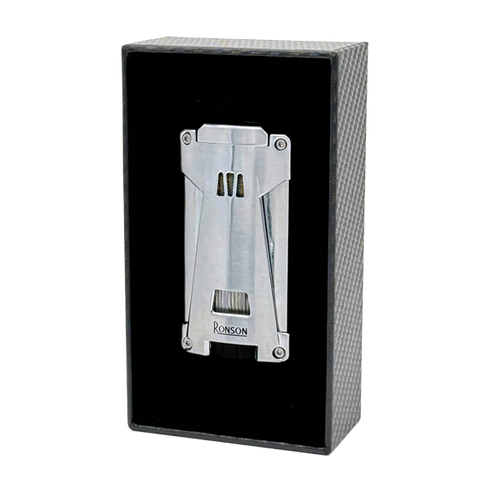 Vžigalnik Ronson 119001 za cigare plinski Jet Flame Hurricane, Chrome Satin