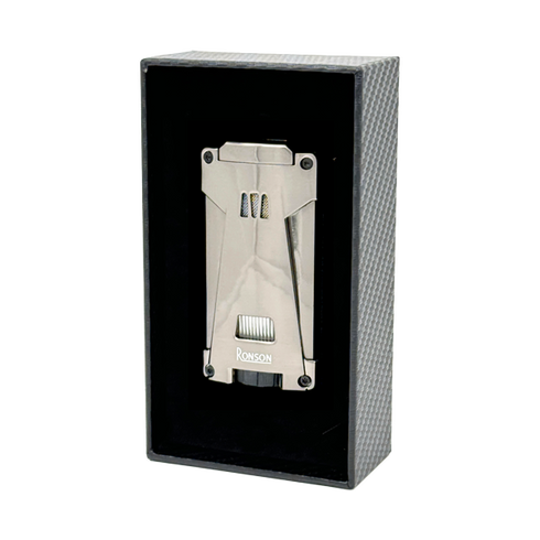 Vžigalnik Ronson 119002 za cigare plinski Jet Flame Hurricane, Gun Metal