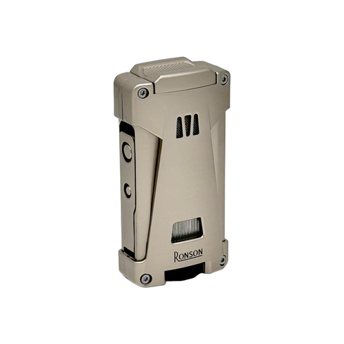 Vžigalnik Ronson 119003 za cigare plinski Jet Flame Hurricane, Grey Satin