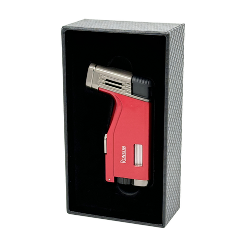Gorilnik Ronson 120003 plinski Jet Flame Breeze, Red
