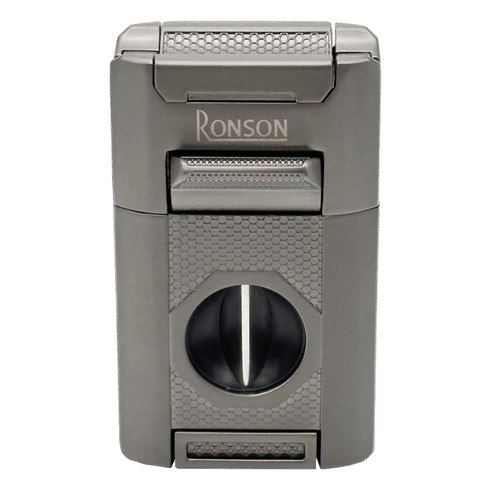 Vžigalnik Ronson 121001 za cigare plinski Giant Jet Flame, Gun Metal