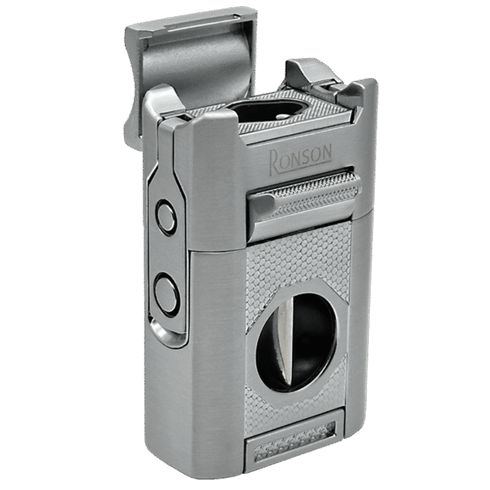 Vžigalnik Ronson 121004 za cigare plinski Giant Jet Flame, Brushed Chrome