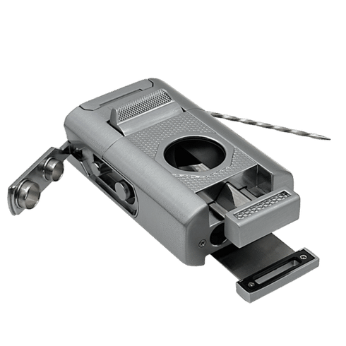 Vžigalnik Ronson 121004 za cigare plinski Giant Jet Flame, Brushed Chrome