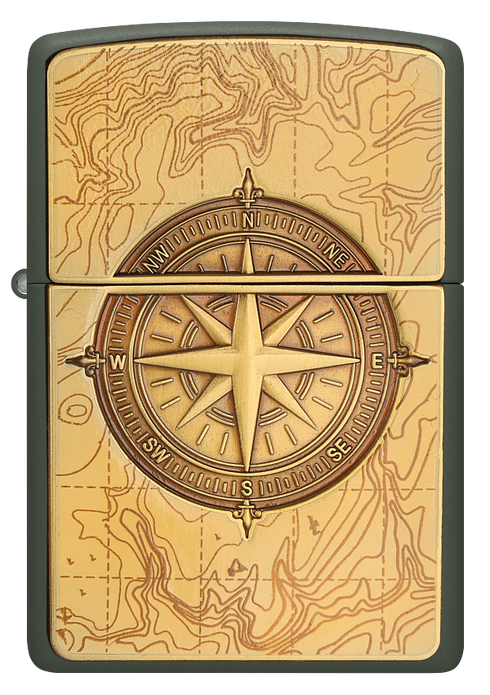 Zippo 2.008.093 vžigalnik Topographic Compass, Emblem
