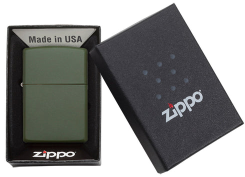 Zippo vžigalnik 221 Green Matte