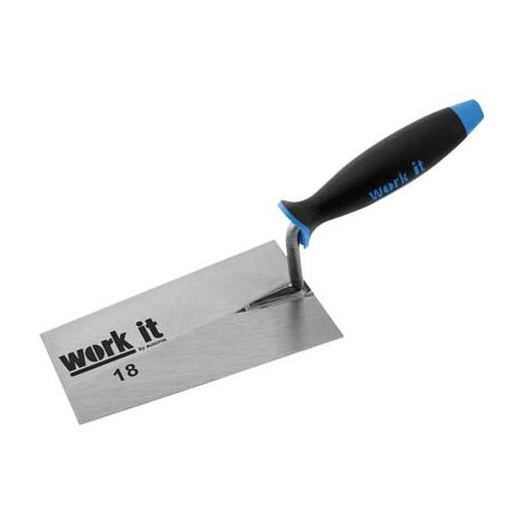 Žlica zidarska, ravna Work-it, gumijast ročaj, 18 cm 40742