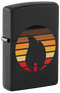 Zippo 46168 vžigalnik Zippo Retro Logo, Black Matte
