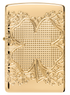 Zippo 46301 vžigalnik Armor Elegant Golden Clover, High Polish Gold Plate
