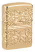 Zippo 46301 vžigalnik Armor Elegant Golden Clover, High Polish Gold Plate