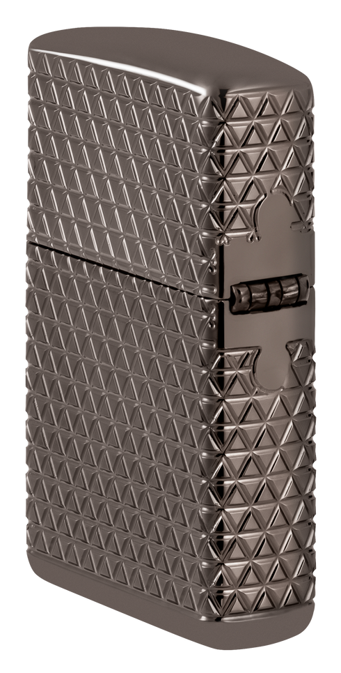 Zippo 46316 vžigalnik Armor Pattern Crystals, Black Ice