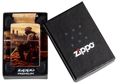 Zippo vžigalnik 46382 Kneeling Knight