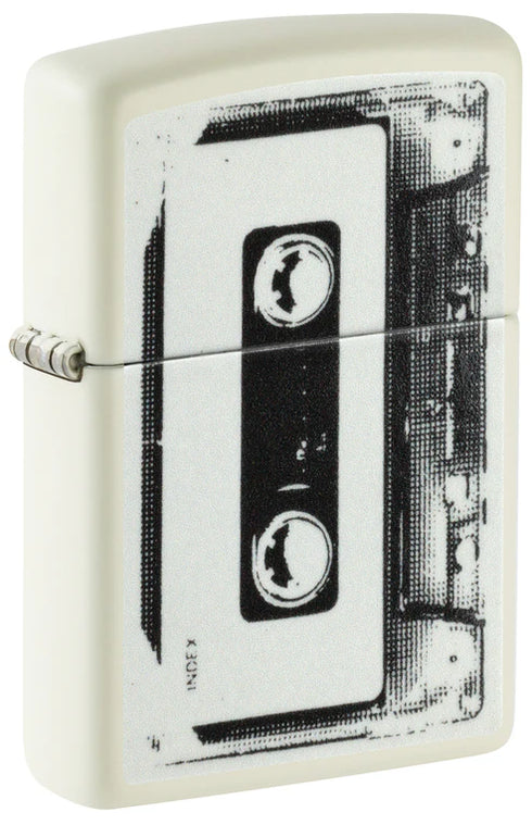 Zippo 46429 vžigalnik Cassette Tape, Glow in the Dark