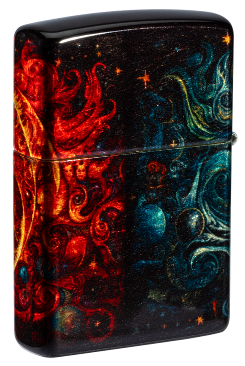 Zippo 46563 vžigalnik Spiritual Sun and Moon, 540 Tumbled Brass