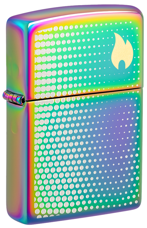 Zippo 46569 vžigalnik Dots and Flame, Multi Color