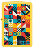 Zippo 46586 vžigalnik Geometric Pattern, Sunflower Matte
