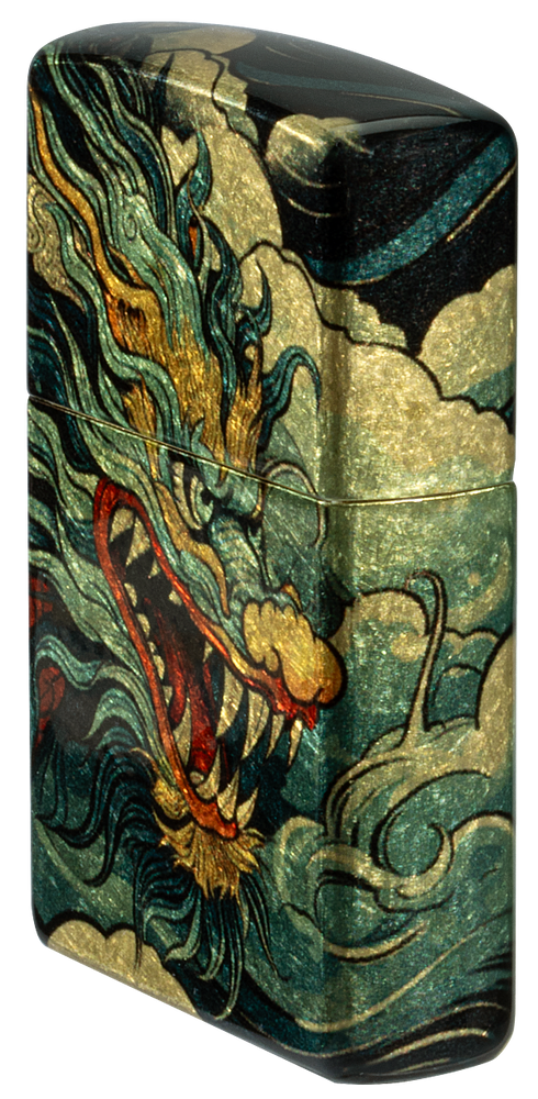 Zippo 46705 vžigalnik Asian Dragon, 540 Tumbled Brass