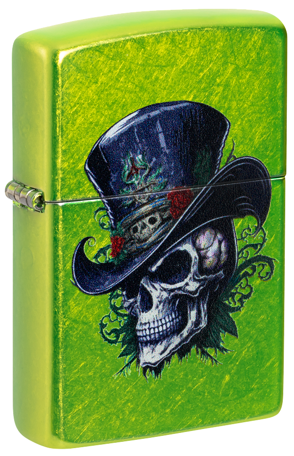 Zippo 46709 vžigalnik Gentlemen Skull, Lurid