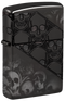 Zippo 46751 vžigalnik Skulls Armor, High Polish Black