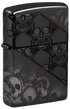 Zippo 46751 vžigalnik Skulls Armor, High Polish Black