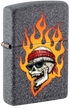 Zippo 46933 vžigalnik Flaming Skull by Rietveld