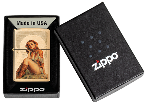 Zippo 46962 vžigalnik Pin-Up Western Cowgirl