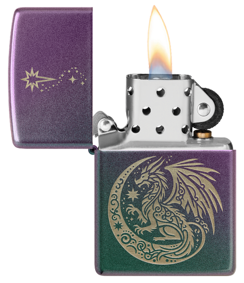 Zippo 47151 vžigalnik Fantasy Dragon and Crescent Moon