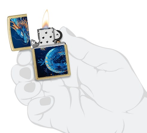Zippo 47178 vžigalnik Blue Dragon