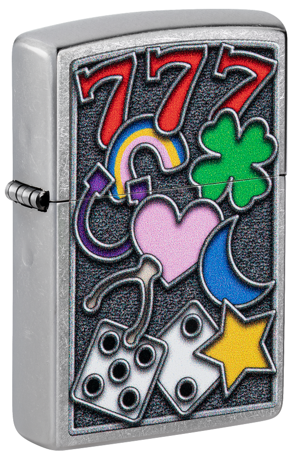 Zippo 48682 vžigalnik All Luck Design, Street Chrome