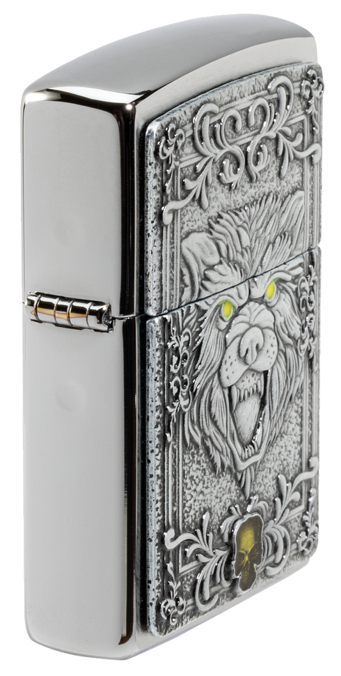Zippo vžigalnik 48690 Fierce Wolf Emblem