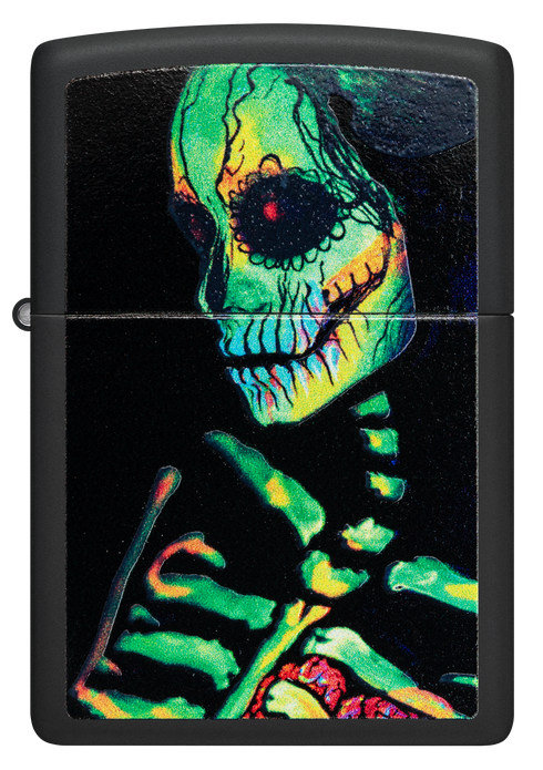 Zippo vžigalnik 48761 Glowing Skeleton UV