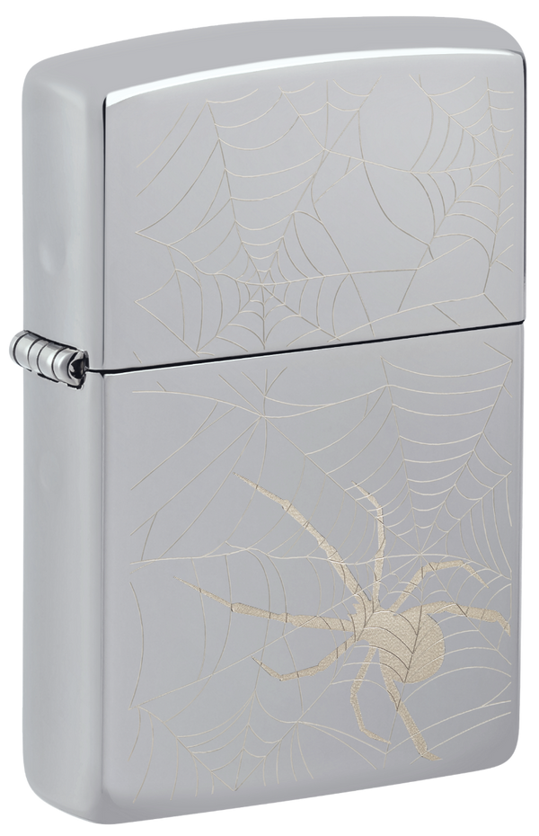Zippo vžigalnik 48767 Spider Web High Polish Chrome