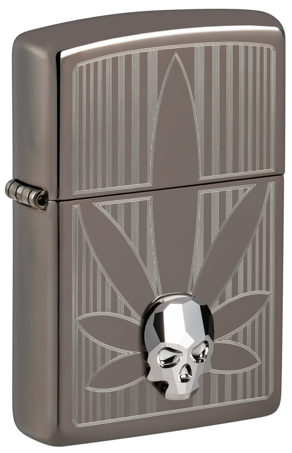 Zippo vžigalnik 48773 Cannabis Skull Crystal