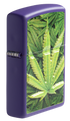 Zippo 49790 vžigalnik Cannabis, Purple Matte