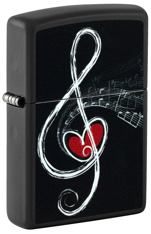 Zippo 46840 vžigalnik Music Clef & Heart