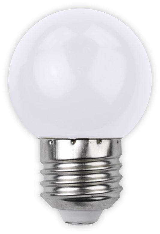 Avide 25929 Žarnica Decor - bela LED SMD E27 1W G45