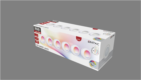 Avide 995922 Svetilka nočna Mini prenosna 6kos/set 0.45W RGB 3000K 22lm, EMPNL-0.45W-RGB