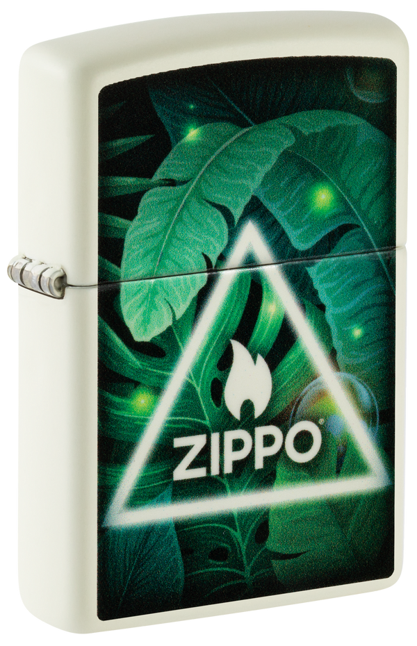 Zippo vžigalnik 60.006.871 Triangle Leaves, Glow in the Dark