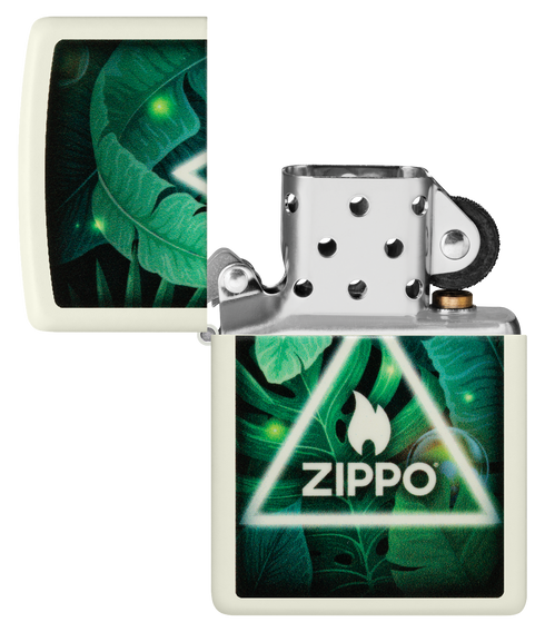 Zippo vžigalnik 60.006.871 Triangle Leaves, Glow in the Dark