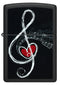 Zippo 46840 vžigalnik Music Clef & Heart