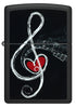 Zippo 46840 vžigalnik Music Clef & Heart