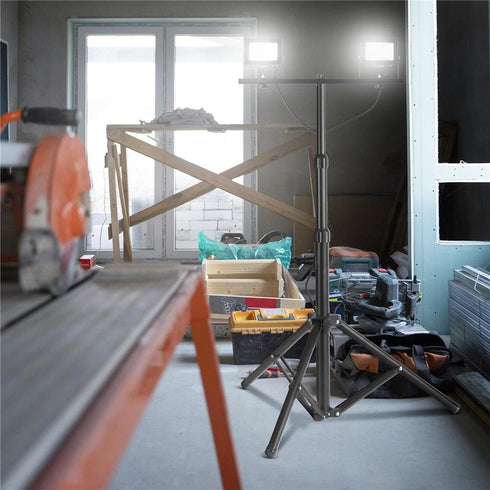 Reflektor + stojalo LED Slim 2x 20W 4000K NW 4000lm IP65 črna SMD ABLRFLNW-20W-TRIPOD-D