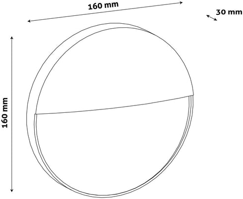 Svetilka vgradna (stopnice) Sevilla LED SMD 6W NW 4000K 402lm IP54 fi160mm AOLS6WLED-SEV