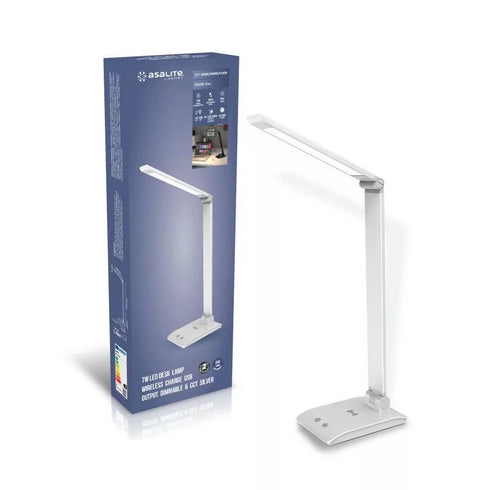 Asalite ASAL0263 Namizna svetilka 7W LED CCT + brezžična postaja