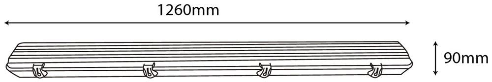 Tri-proof fixture for 2 LED tube 1,2m ATPF-2X36W