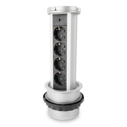 Podaljšek vertikalni 4-vtični 1,5m 3G1.5 IP20 bel EVSE1.5G4-1.5