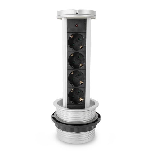 Podaljšek vertikalni 4-vtični 1,5m 3G1.5 IP20 bel EVSE1.5G4-1.5